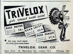 1947 Smart & Brown advertisement for the TriVelox gear