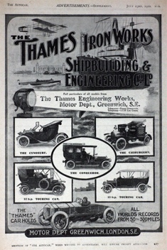 Thames Motor Department Advert